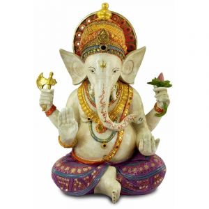Signes Grimalt Figure de figurines de Bouddha Figure Ganesh Buddhas Orange 21x29x38cm 77306