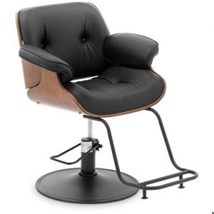 Chaise de coiffure avec repose-pieds - 830 - 960 mm - 200 kg - noir