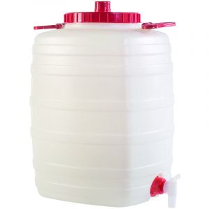 Récipient En Polyéthylène Pour Alimentation Avec Ventilation, Poignées Et Couvercle Lt.50