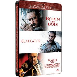 Coffret Russell Crowe - Robin des Bois + Gladiator + Master and Commander, de l'autre côté du Monde