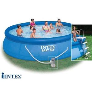 Intex 56409FR - Piscine hors sol autostable Easy Set ronde &Oslash; 457 x 107 cm