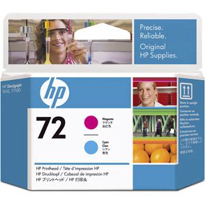 HP C9383A - Tête d'impression n°72 cyan et magenta