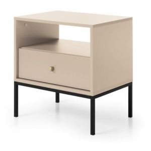 Table de c vet 1 tiroir et 1 nic Beige BOGDAN