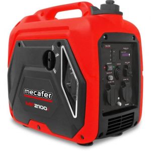 Mecafer Groupe &eacute;lectrog&egrave;ne 1800 W - carburant SP95 et SP98 - autonomie 8 h - L.47,8 x l.29,8 x H.46 cm MF2100i