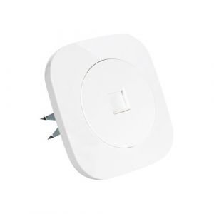 TechBrey Prise RJ45 Internet Classic Round Blanc