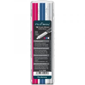 Pica Mine de rechange Rouge, Bleu, BLanc pour Big Dry