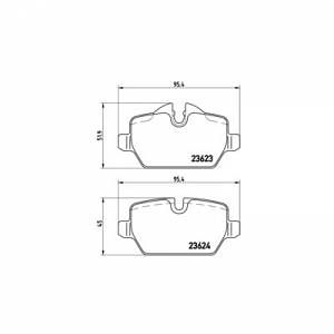 Image de Brembo 4 plaquettes de frein P06037