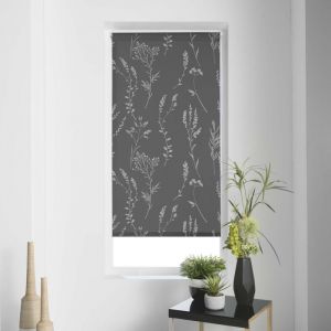 Store tamisant imp metallique 120 x 180 cm polyester forelista Anthracite STORE D'INTÉRIEUR