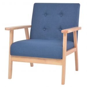 VidaXL Fauteuil Bleu Tissu . Produit Neuf ! Garantie 0 ans !