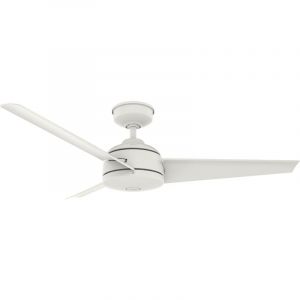 HUNTER FAN Ventilateur de Plafond Trimaran 132 cm pour Int&eacute;rieur et Ext&eacute;rieur, avec Commande Murale, 3 Pales Couleur Blanc Frais, pour &Eacute;t&eacute; et Hiver, Mod&egrave;le 50942
