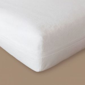 Housse de protection int&eacute;grale pour matelas Blanc 120x190 cm