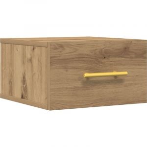 VidaXL Meuble De Chevet Mural En Chêne Artisan 35x35x20 Cm