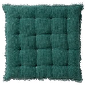 Dutch Decor BURTO - Galette de chaise en coton Sagebrush Green 40x40 cm