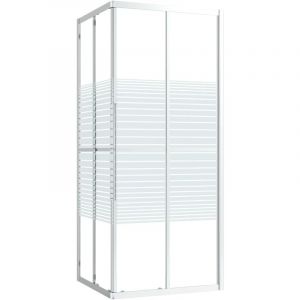 VidaXL Cabine de douche ESG 80x70x180 cm - Silver and white