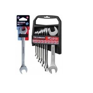 Techman Cles double fourche industrie sur carte - dimensions:18 x 19 mm