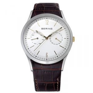 Bering Time 11839-501 - Montre pour homme avec bracelet en cuir