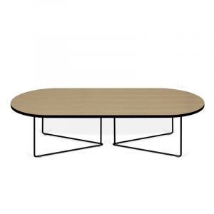 TemaHome Table B e Design "Oval" 136cm C ne & Noir Prix