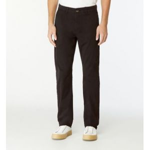 Image de Galeries Lafayette Pantalon chino Kutdroit droit coton bio Noir - Couleur Noir - Taille M