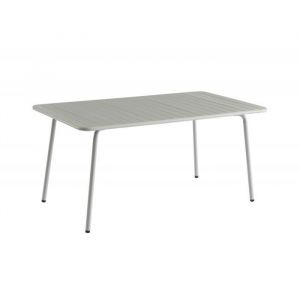 Table de jardin PANTONE en acier gris glacier 160x90 cm