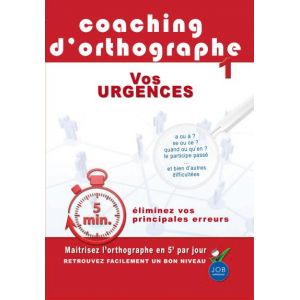 Image de Coaching d'orthographe - Volume 1 : Vos urgences