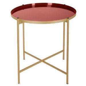 Image de Table d'Ap "Kylian" 48cm Or & Terracotta Prix