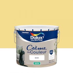 Dulux Valentine Cr&egrave;me de Couleur - Peinture multi-supports int&eacute;rieure - Satin Pamplemousse 10 L
