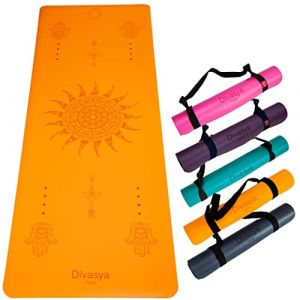 DIVASYA Yogamatte aus Eco-PU & Naturkautschuk