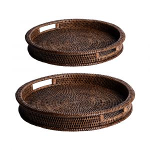Table passion Set de 2 plateau rond Saya et
