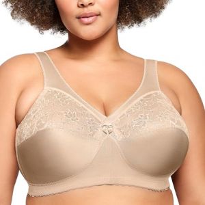 Glamorise Femme Magiclift Grand #1000 Soutien gorge de maintien sans armature, Chair, 115C EU