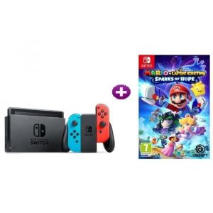 Nintendo Switch Neon + Mario Et The Lapins Cretins Sparks Of Hope