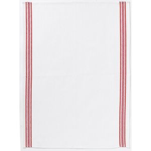 Winkler Torchon BANDE DAMIER Couleur Gris Taille 50x70