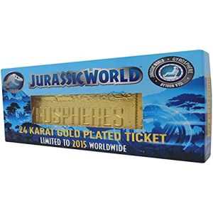 Image de Fanattik Jurassic World - Gyrosphere - Ticket Plaqué Or Collector 24k