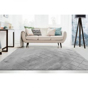 Lalee Tapis de salon rectangulaire uni doux Impulse 120x170
