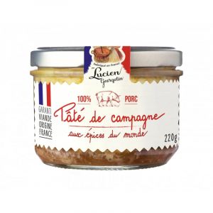 Lucien georgelin Paté de campagne aux épices du monde le bocal de 220g