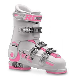 Image de Roces Patins Idea Free 22,5–25,5 réglable pour Chaussures de Ski Enfant, Enfant, Idea Free 22.5-25.5, White-Deep Pink, 36-40