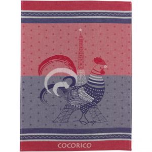 Declikdeco Torchon jacquard Cocorico Multicolore