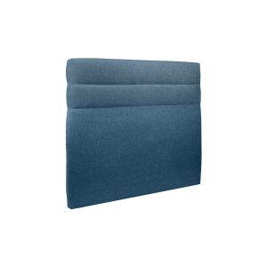 Tete de lit Lignes Tissu Bleu L 200 cm - Ep 10 cm rembourré