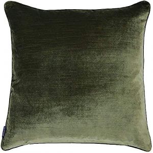Paoletti Luxe Velvet 55X55 C/Case Olive, Polyester, 55x55cm
