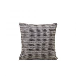 Housse de coussin en Jacquard texturé et graphique Gris