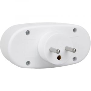Maclean Répartiteur électrique double prise interrupteur MCE337 e