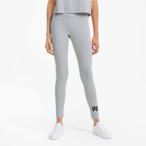 Puma Legging à logo Essentials femme, Gris/Bruyère, Taille M, Vêtements