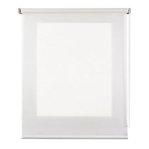 Image de Store Enrouleur translucide Deco, Store Enrouleur décoratif Deco à l'aspect Textile, Store Transparent Moderne, pour Les fenêtres et Les Portes, jusqu'à 200 cm de Large! | Deco Blanc, 80 cm x 180 cm