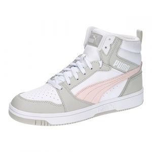 Puma Pour femme. Baskets grises Rebound