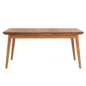 Hellin Table extensible en bois massif bronze 6/12 places L160/240