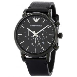 Emporio Armani AR1918 - Montre pour homme avec bracelet en cuir