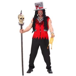 Widmann Déguisement prêtre vaudou rouge homme Taille M