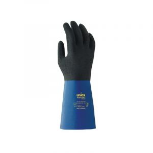 Uvex Gants tout enduit nitrile caoutchouc rubiflex s xg35b 35 cm gants rubiflex s xg35b t8 8 oui coton, nitrile agressions mécaniques, chimique, perméation
