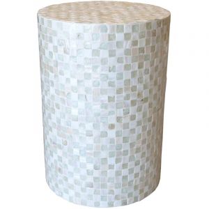 Now's Home Meuble d'appoint en coquille de Capiz, ZINA