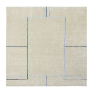 &tradition Tapis Cruise AP11 / 240 x 240 cm - Tissé main blanc/beige en tissu
