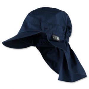 Image de Sterntaler Casquette à visière avec protège-cou marine - Taille 57 cm